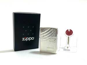 ■ ZIPPO/ジッポー 2000 オイルライター 1998年製 シルバーカラー 彫刻 喫煙具 タバコ (43707TT3)