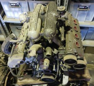 ■フェラーリ 348 tb エンジン 中古 ジャンク F119 部品取あり ヘッド ブロック カムシャフト クランクシャフト サージタンク ■