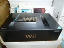 【 美品元箱のみ 】Nintendo Wii ブラック 本体周辺機 ◎ 新品未開封 Wii専用 D端子AVケーブル_画像1