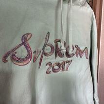 Supreme Embroidered Brush Logo Hooded_画像2