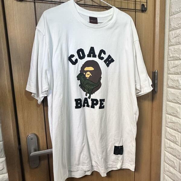 【2XL】Bape coach コラボTシャツ