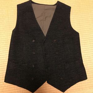 ETONNE твид жилет лучший сделано в Японии б/у одежда 