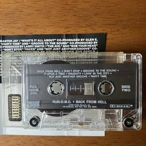「BACK FROM HELL」 バックフロムヘル RUN DMC 輸入カセットテープ 1990年発売の画像7