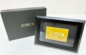 F 【希少】黄金のICOCA JR西日本系列の会員限定で入手可能な『J-WESTゴールドカード』です。非売品 新品未使用。