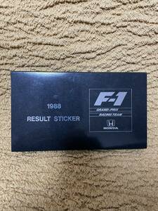 1988年 ホンダF1 記念ステッカーセット