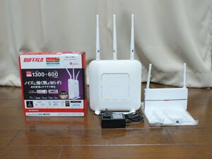 美品：バッファロー AirStation Wi-FiルーターWXR-1900DHP3とWi-Fi中継機WEX-1166DHPセット