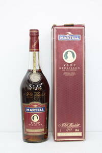 8 古酒 MARTELL VSOP MEDALLION 1.0L 40% マーテル V.S.O.P メダリオン 1000ml 箱付き 未開栓 OLD FINE COGNAC 1円スタート