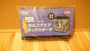  новый товар нераспечатанный! не продается! Asahi ×CHUMS BIG квадратное box сумка ограниченное количество 10 шесть чай коричневый m скан p уличный популярный стиль включение в покупку возможно 