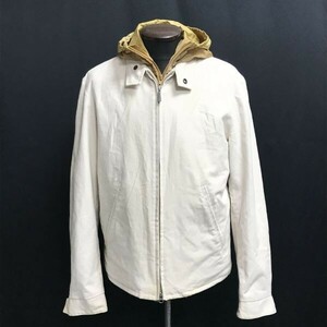 ゼニア/EZ BY ZEGNA/三陽商会☆ナイロンライナー付き/コットンブルゾン/マウンテンパーカー【メンズM/白/white】Jackets/Jumpers◇mBH380