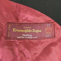 Ermenegildo Zegna TROPICAL/エルメネジルドゼニア☆春秋テーラードジャケット【メンズL程度/黒/black】スーツ/ブレザー/Jumpers◇cBH391_画像6