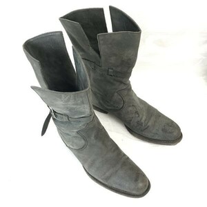 Pledge/プレッジ☆本革/ハーネスブーツ【8/26.5cm/カーキ/KHAKI】グッドイヤー製法/オールレザー/スリット入り/Shoes/boots/靴◇CWB75-3