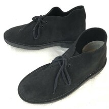 Clarks/クラークス☆スエード本革/クレープソール/デザート/チャッカブーツ【41/6.5/25.5/黒/BLACK】Shoes/boots◎bWB90-5_画像2