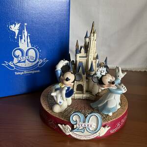 ☆訳あり　東京ディズニーランド　20周年　20thAnniversary　フィギュア　シンデレラ城　ミッキー　ミニー　中古