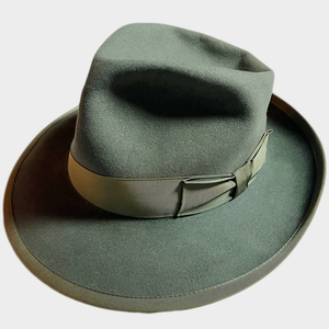 幻色! 40's STETSON 57.5CM WHIPPET ウィペット ステットソン USA グリーン ワントーン VINTAGE HAT ヴィンテージ ハット レア STETSONIAN