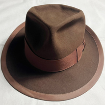 レア色! 50's STETSON 58.5CM WHIPPET ウィペット ステットソン USA VINTAGE HAT ヴィンテージ ハット オレンジ ブラウン STETSONIAN 着用_画像2