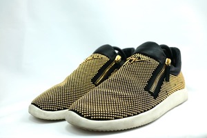 GIUSEPPE ZANOTTI Giuseppe Zanotti заклепки Zip туфли без застежки low cut спортивные туфли черный Gold 43 размер ( примерно 28cm)