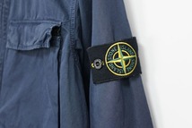 2017 STONE ISLAND ストーンアイランド 6815111WN Old Effect Washed Overshirt オーバージップ シャツ ブルゾン ブルー Mサイズ_画像6