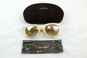 TOM FORD トムフォード Campbell TF198 25G 53□22 145 マーブルアイボリー サングラスメガネ眼鏡