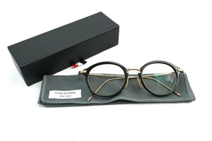 THOM BROWNE トムブラウン TB-011A-49 [BLACK/SHINY 12K GOLD BRIDGE&TEMPLES] サングラスメガネ眼鏡