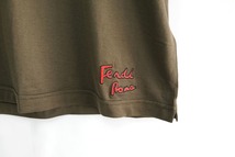 FENDI フェンディ キー柄 刺繍 ロゴ Tシャツ ブラウン サイズM_画像5