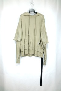 Rick Owens DRKSHDW リックオウエンス ダークシャドウ レイヤードパーカー Pearl DS21S2234-RN：M SIZE