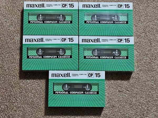 maxell マクセル　パーソナルコンピュータ用 カセット cp15 未開封　5個セット