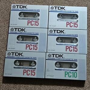 TDK PC15 PC10 コンピューター　カセット　テープ　未開封 6個セット