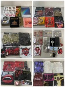 a*★中古品　L'Arc〜en〜Ciel VAMPS ライブ ツアー グッズ Tシャツ タオル 大量セット まとめ売り 音楽 邦楽 ★