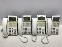 MITSUBISHI 三菱 NEC ビジネスフォン 電話機 ITL-24D-1D(WH)TEL 4台セット ジャンク品_画像1