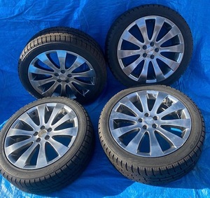 [N-225] スバル ホイール 18インチ×7J /TOYO GARIT GIZ スタッドレス 225/45R18 91Q SET 日本製 中古★