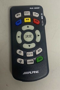 [N-237] ALPINE リモコン RUE-3000P フリップダウンモニター用 中古★