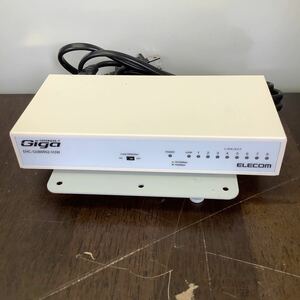 エレコム スイッチングハブ ギガビット 8ポート Giga 1000BASE-T EHC-G08MN2-HJW 2023年製　中古