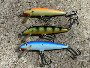 ラパラ RAPALA フローティング F7 オリジナル 3個セット GFRオレ金、Pパーチ、シルバーブルー 芦ノ湖渓流解禁レインボートラウトニジマス