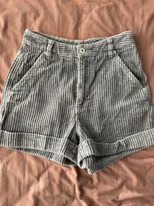 DKNY SHORT PANTS Donna Karan шорты женский вельвет серый 