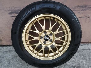  STI BBS RG362 FORGED 鍛造 16インチ 6.5J +48 5穴 PCD100 スバル 純正 MICHELIN X-ICE3+ 215/60R16 スタッドレス 1本