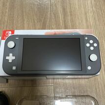 Nintendo Switch Lite グレー2022年製　ケース、背面カバー付き_画像2