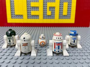 ☆スターウォーズ☆ レゴ　ミニフィグ　アストロメクドロイド　R5シリーズ R4-P44 BB-8 R2D2クリスマス　( LEGO 人形 ロボット C21921
