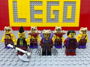 ☆ニンジャゴー☆ レゴ　ミニフィグ　アナコンドライ族　マスターチェン　クラウズ　アイザー　兵士　( LEGO 蛇 ヘビヘビ族 敵　C22607