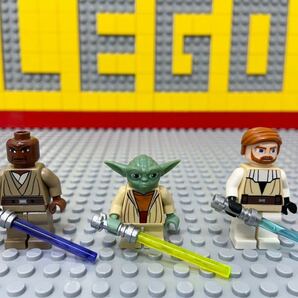 ☆スターウォーズ☆ レゴ ミニフィグ ヨーダ オビワン メイス・ウィンドゥ ( LEGO 人形 ジェダイ・マスター C22622の画像1