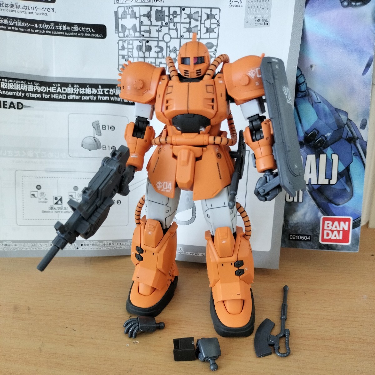 نموذج أولي حصري من بانداي HGUC 1/144، اختبار اللون، منتج نهائي مطلي، منتج نهائي غير مرغوب فيه، Gundam Gunpla Geo Origin Mobile Worker Gouf, شخصية, جاندام, منتج منتهي