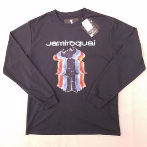 魅惑のバンドT特集! 新品『Jamiroquai ジャミロクワイ』長袖Tシャツ 濃灰 サイズM／ロックT