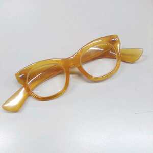 ●サ1275H◎本鼈甲　本べっ甲　レトロ　シンプルデザイン　メガネ　めがね　フレーム取りに◎