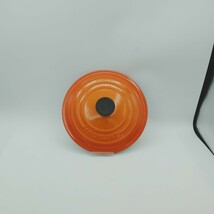 【人気シリーズ・無水鍋】 LE CREUSET ルクルーゼ 20cm ココットロンド 橙色 オレンジ ホーロー 鍋 鋳物 フランス製 IH ガス オーブン_画像2