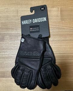新品 HARLEY-DAVIDSON 純正 ハーレーグローブ ハーレーダビッドソン 98154-20VM Mサイズ 黒 レザー