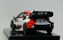 【イクソ】1/43 トヨタ GR ヤリス ハイブリッド WRC #17 S.オージェ/V.ロンデ 2023年モンテカルロラリー優勝車のダイキャスト製ミニカー_画像7