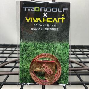 ビバハート トロンゴルフ VIVA HEARTｘTRONGOLFマーカー 013-94262 ピンク　トロンマーカー