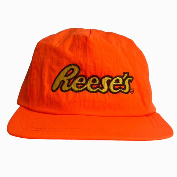 【キャップ / 帽子】90s Reese's (リーシーズ) 6パネルキャップ チョコレート キャンディプロモーション オレンジ