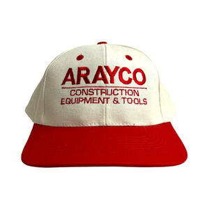 【キャップ/帽子】ARAYCO キャップ　ビンテージキャップ　スナップバックキャップ　ツートンカラーキャップ　ワークキャップ　古着　