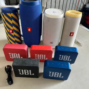 JBL FLIP4 CHARGE3 LINK10 GO2など Bluetooth スピーカー 9台まとめ 簡単動作確認