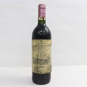 CHATEAU LA MISSION HAUT-BRION（シャトーラミッションオーブリオン）1978 14％未満 750ml ※ラベル汚れ・液面低下 G24A220025